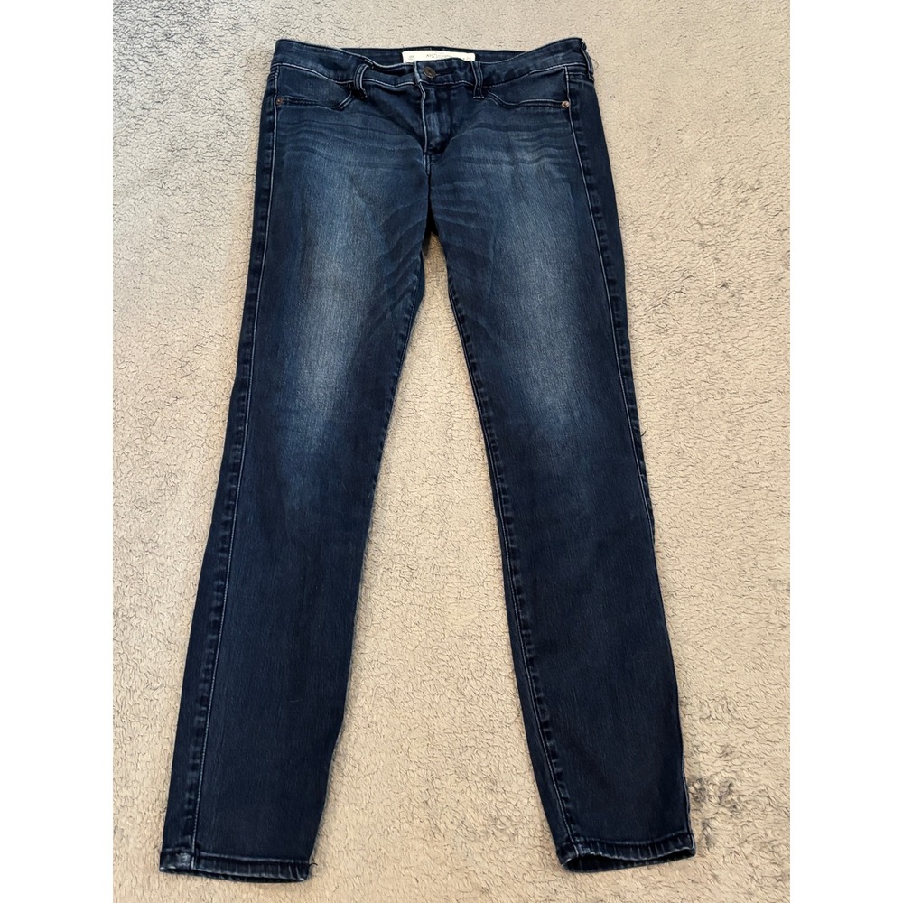 Abercrombie & Fitch Skinny Jeans Dark Wash Low Rise Womens Size 8R W29 L29